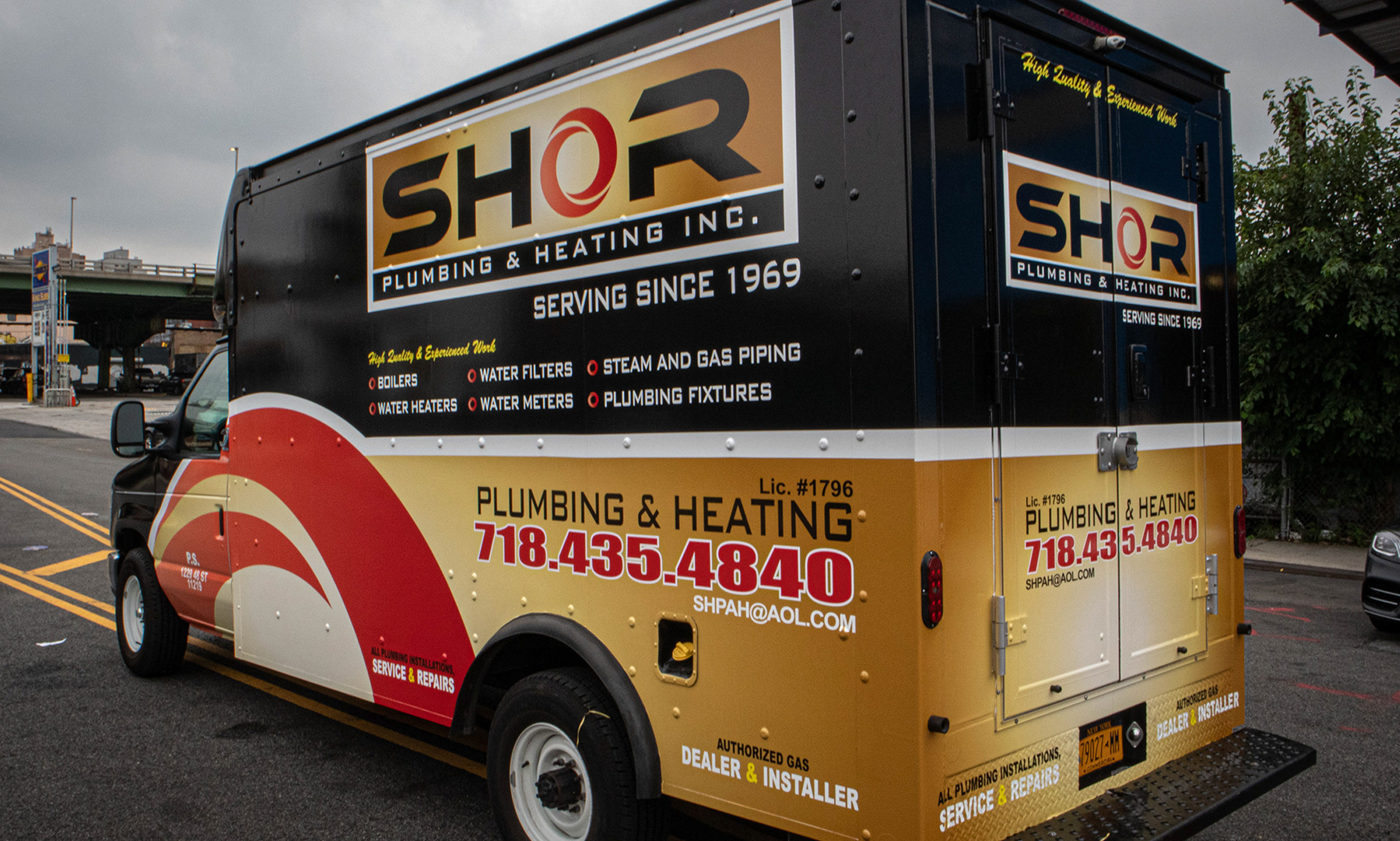 Shor Plumbing Truck Wrap Design