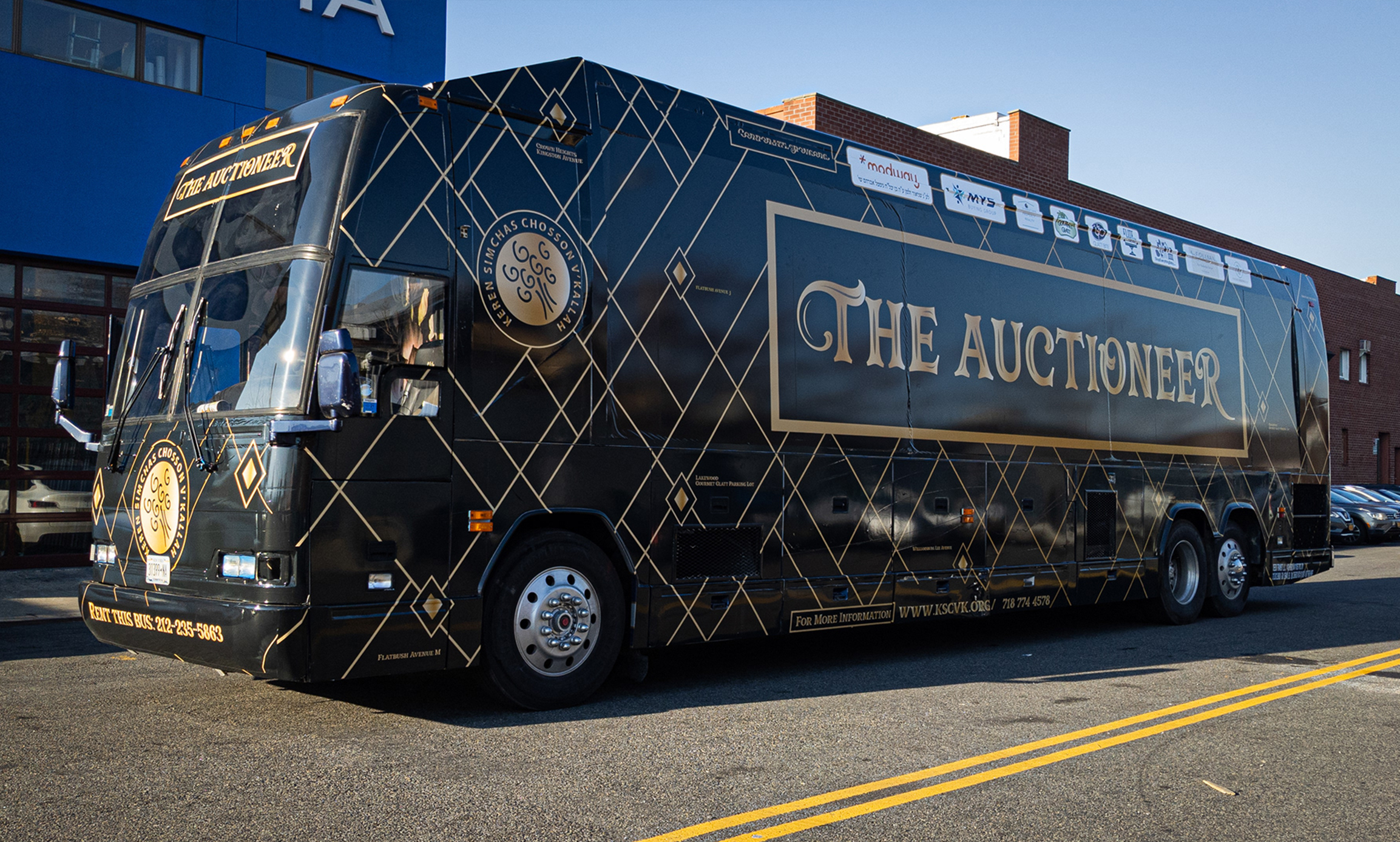 The Auctioneer / Annual Auction Bus Wrap Design
