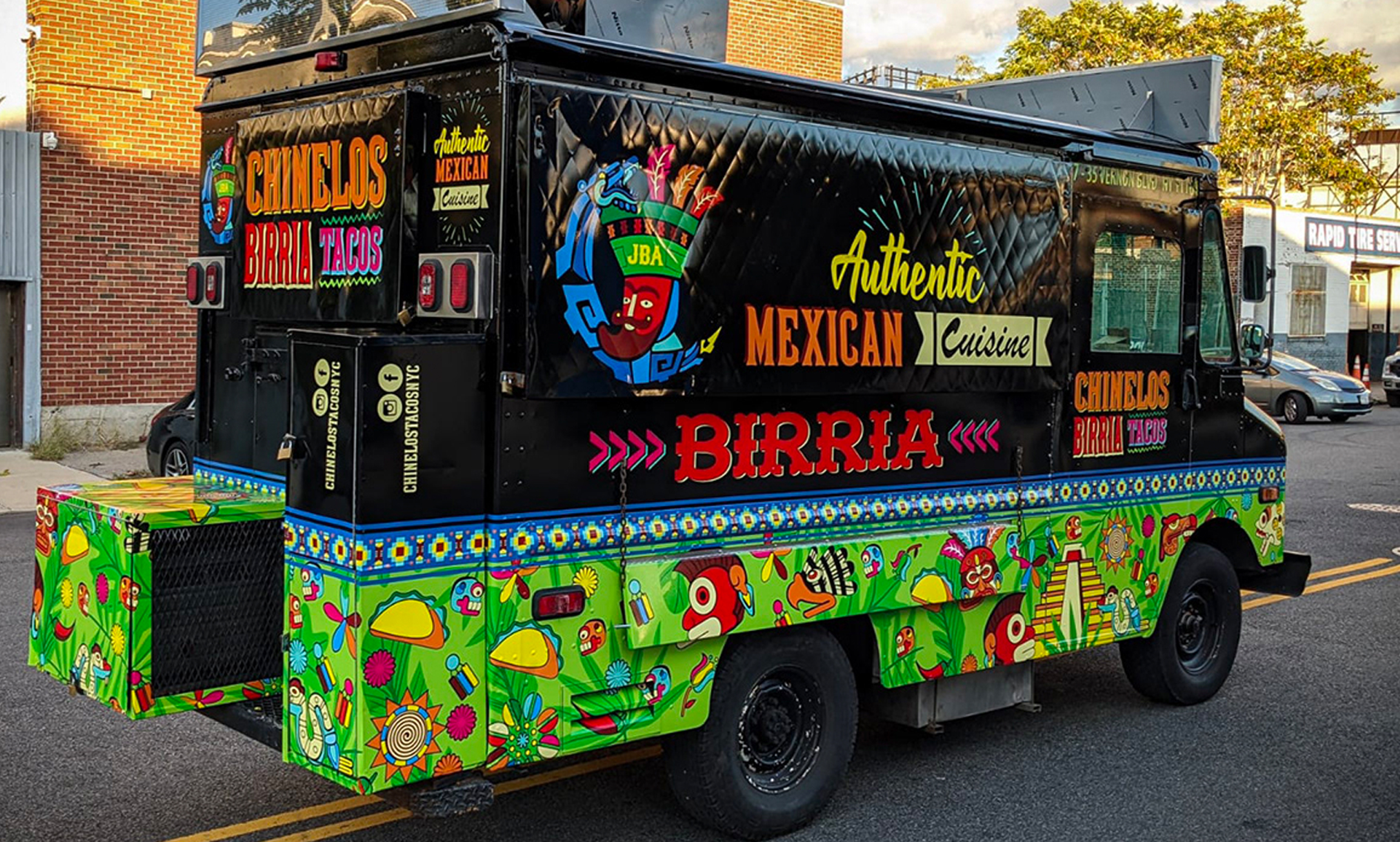 Chinelos Birria Tacos Branding & Food Truck Design #2