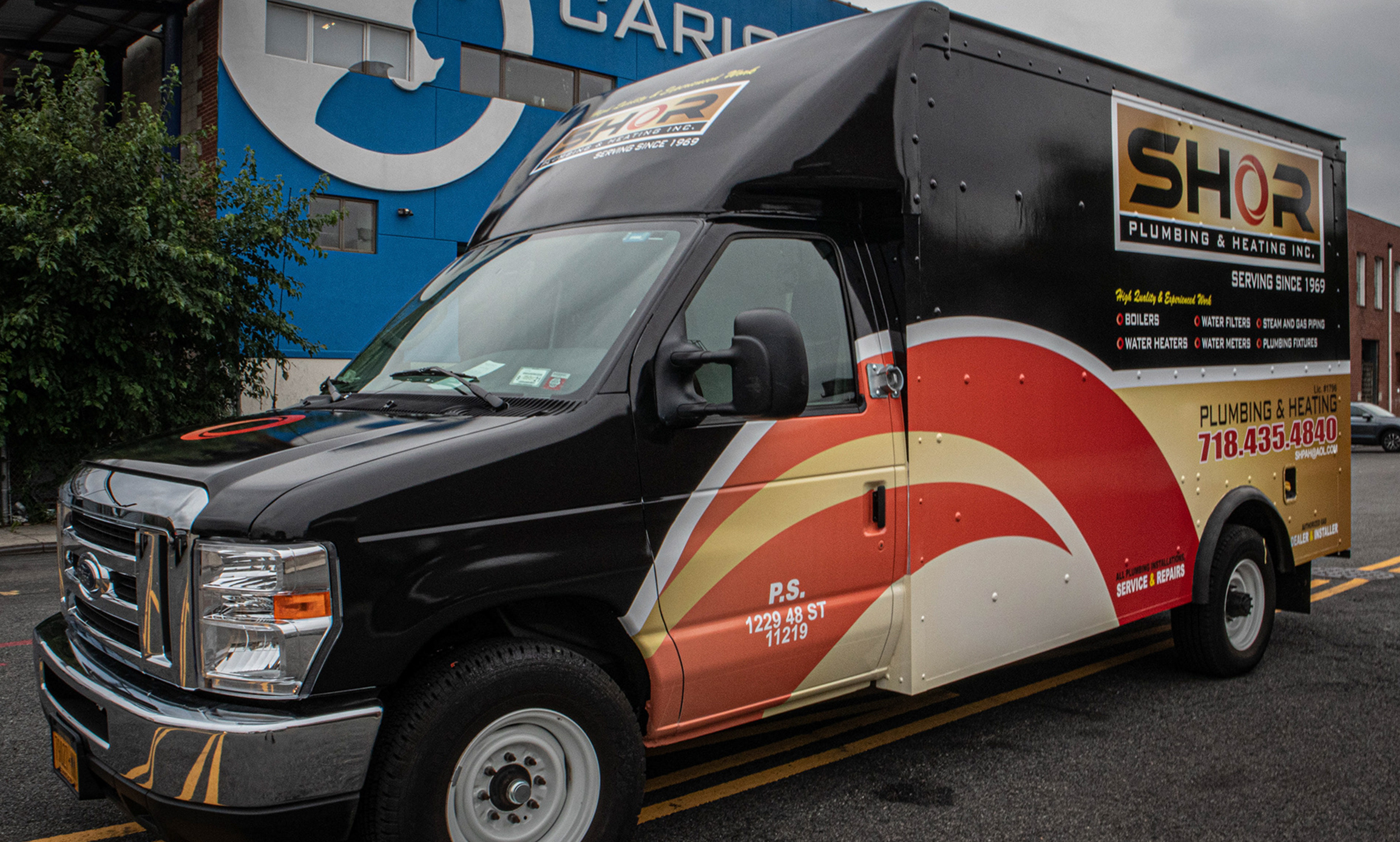 Shor Plumbing Truck Wrap Design