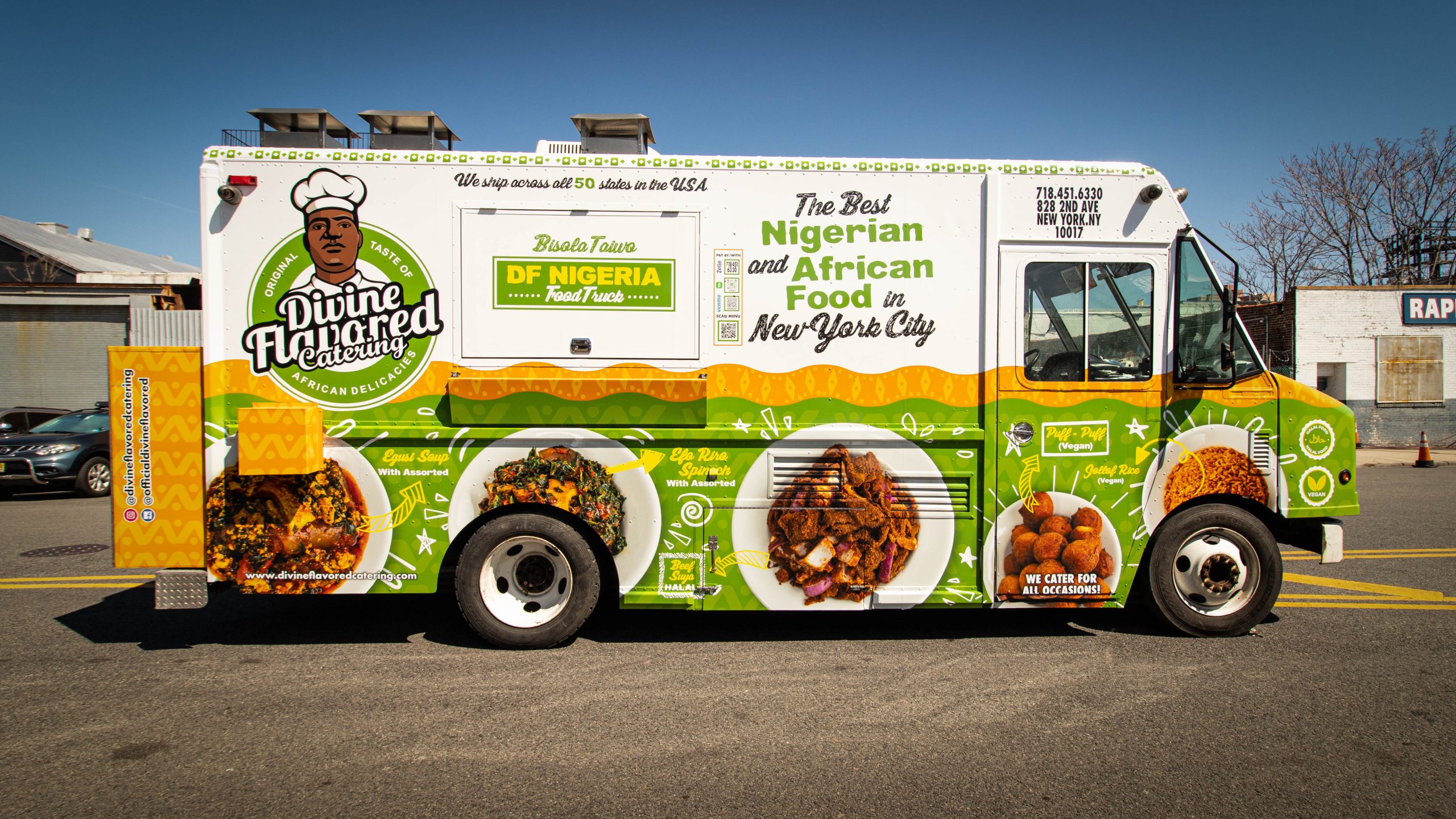 Divine Flavored Catering Food Truck Branding