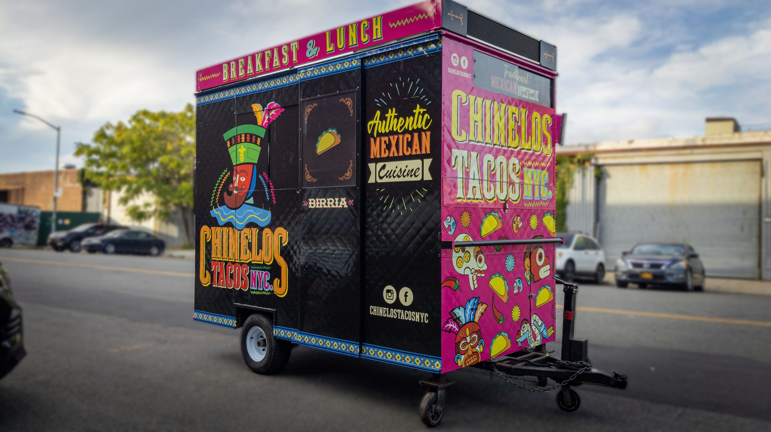 Chinelos Tacos NYC Food Cart