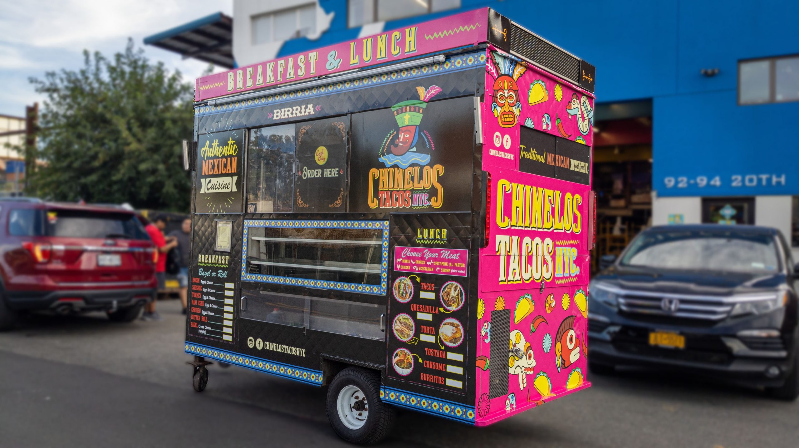 Chinelos Tacos NYC Food Cart
