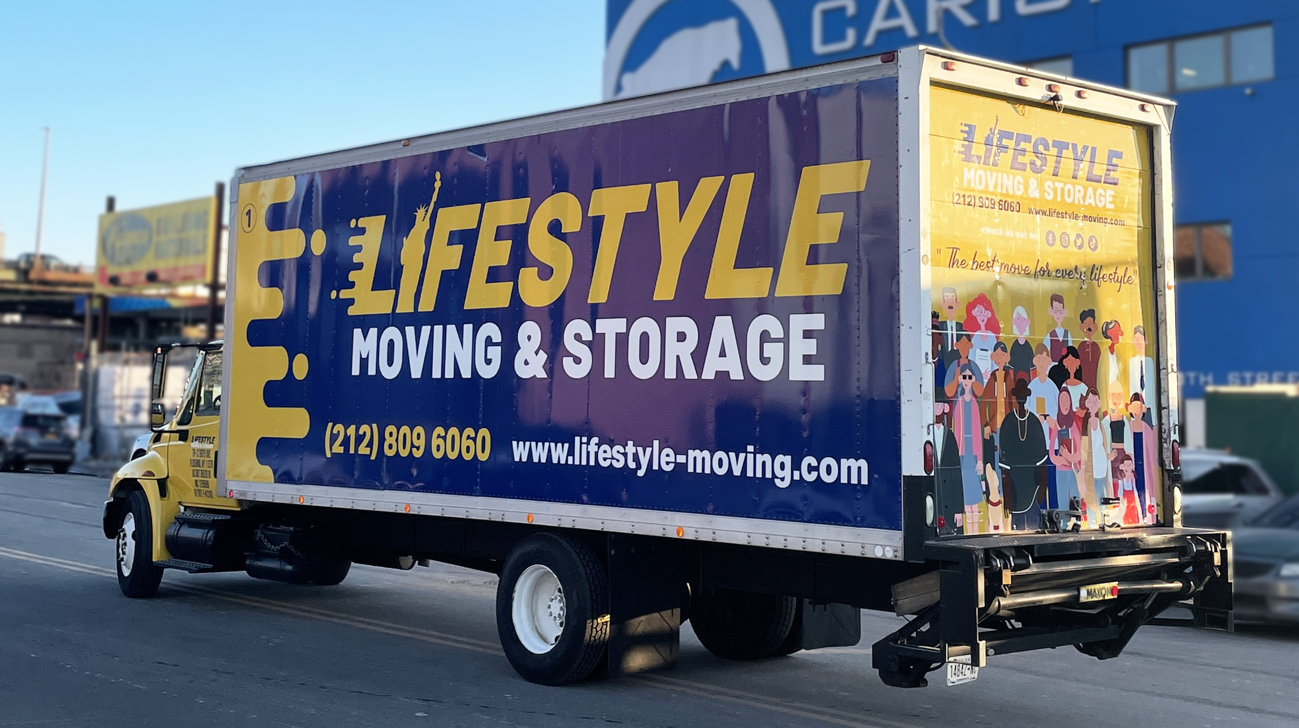 Lifestyle Moving Branding Truck Wrap