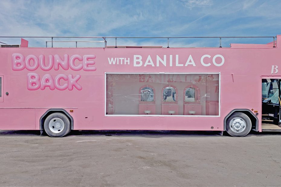 Banilla Co glass bus buildout